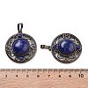 Natural Dyed Lapis Lazuli Pendants G-Q158-03A-R04-3