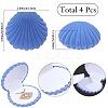 4Pcs Shell Shaped Velvet Jewelry Storage Boxes VBOX-DJ0001-02D-2