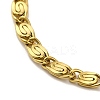 Ion Plating(IP)  304 Stainless Steel Lumachina Chain Bracelets BJEW-C079-01B-G-2