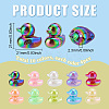40Pcs 10 Colors UV Plating Opaque Acrylic Beads OACR-PH0004-69-2