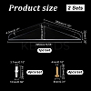 Plastic Shower Gel Bottle Holder AJEW-WH0348-89-2