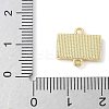 Brass Pave Natural White Shell Connector Charms KK-S522-03B-G-3