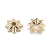 Multi-Petal Brass Bead Caps KK-D063-17G-2