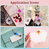 80Pcs 10 Colors Wooden Clips Tacks DIY-CP0012-83-4