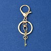 304 Stainless Steel Initial Letter Key Charm Keychains KEYC-YW00004-19-2