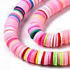 Handmade Polymer Clay Beads Strands CLAY-R089-8mm-098-2