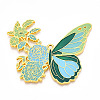 Rack Plating Alloy Enamel Big Pendants ENAM-N056-399E-G-1