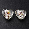 Handmade Lampwork Silver Foil Glass Beads FOIL-T005-01D-2