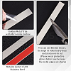 201 Stainless Steel Self-Adhesive Flexible Molding Trim FIND-WH0139-141A-02-4
