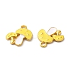 Rack Plating Alloy Enamel Pendants ENAM-F146-09G-2