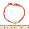 Adjustable Nylon Cord Bracelets X-BJEW-C096-01G-18-5