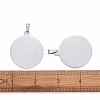 Tarnish Resistant 304 Stainless Steel Pendants LS-STAS-I140-01B-S-4