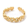 304 Stainless Steel Hollow Heart Open Cuff Rings for Women STAS-D085-16G-2
