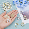 24Pcs 2 Colors Rack Plating Alloy Pendants FIND-DC0005-56-3