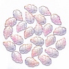 Two Tone Transparent Spray Painted Glass Pendants GLAA-T016-08B-1
