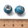 Rack Plating Alloy European Beads FIND-H005-08P-01-2