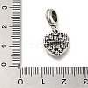 Rack Plating Alloy Crystal Rhinestone European Dangle Charms PALLOY-A009-17AS-3