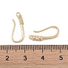 Brass Micro Pave Cubic Zirconia Earring Hooks KK-U008-12G-3