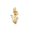 Brass Micro Pave Cubic Zirconia Pendants KK-Z135-01G-02-1