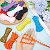 60M 12 Colors Wave Bending Fringe Trim OCOR-GF0003-47-3