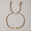 Mother's Day Adjustable Brass Bead Braided Bead Bracelets YE2550-9-1