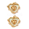 304 Stainless Steel Enamel Pendants STAS-U061-21G-01-1