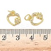 Brass Micro Pave Cubic Zirconia Pendants KK-I379-15G-07-3