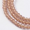 Glass Beads Strands EGLA-E057-02B-11-3