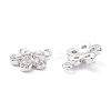 Rack Plating Brass Cubic Zirconia Charms ZIRC-C026-12P-2