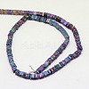 Electroplate Non-magnetic Synthetic Hematite Heishi Beads Strands G-J171B-4x4mm-M-3