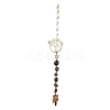 Chakra Jewelry Natural Gemstone Pendant Decorations HJEW-P015-09-1