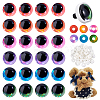 48Pcs 6 Colors Resin Safety Craft Eye DIY-PH0030-99B-1
