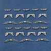 75Pcs 3 Styles Tibetan Style Alloy Fairy Wing Beads TIBEB-FS0001-15-9