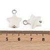 Natural Shell Star Pendants STAS-D378-35P-3