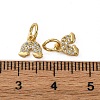 Brass Micro Pave Cubic Zirconia Pendants KK-P308-40G-3