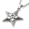 Tibetan Style Alloy Pendant Necklaces LS-NJEW-P284-05AS-1