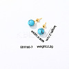 Handmade Fashion Gemstone Stainless Steel Bead Earrings Accessories for Autumn/Winter VH6205-6-1