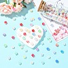 500Pcs ABS Plastic Bead Caps OACR-CJ0002-70-5