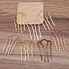 Brass Hair Combs Findings OHAR-PW0001-387-AB-1
