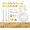 DIY Alloy Enamel & Glass & ABS Plastic Imitation Pearl Bracelets Jewelry Making Kits DIY-FS0007-52-5