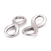 Tarnish Resistant Smooth Surface 304 Stainless Steel Infinity Links connectors STAS-N006-03-2