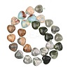 Gradient Color Synthetic Shoushan Stone & Natural Labradorite & Picture Jasper & Peace Jade & Chinese Southern Jade Beads Strands G-B185-A09-4