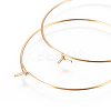 304 Stainless Steel Hoop Earrings Findings STAS-I120-60D-G-2