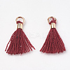 Polycotton(Polyester Cotton) Tassel Pendant Decorations FIND-S275-20G-1