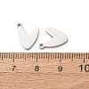 304 Stainless Steel Charms SA-G606-02P-3