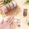 5 Rolls 5 Colors Segment Dyed Macrame Cotton Cord OCOR-TA0004-05A-7