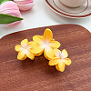 Candy Color Three Flower Plastic Claw Hair Clips PW-WG6FDF6-01-1