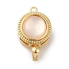 Brass Box Clasps with Resin KK-H480-07G-1