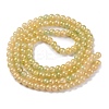 Baking Paint Crackle Glass Bead Strands DGLA-R053-04F-2