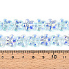 Transparency Electroplate Glass Beads Strands GLAA-T023-38A-06-4